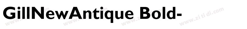 GillNewAntique Bold字体转换